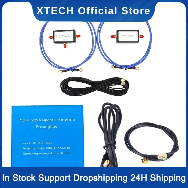 XTECH Youloop Magnetic Antenna Portable 250MW Passive Magnetic Low Loss Broadband For  And VHF, SMA Male Kit