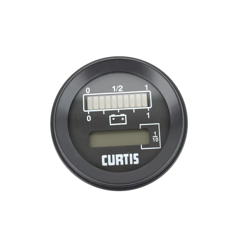 

2025/Curtis 803RB2448BCJ3010 Battery Round Hour Counter 24V / 48V Meter