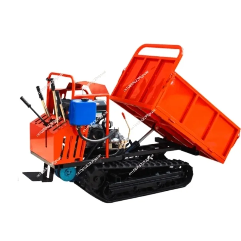 

Small Rubber Tracked Transporter All-Terrain Mountain Crawler Dumper Farm Orchard Agricultural Cargo Transport Vehicle