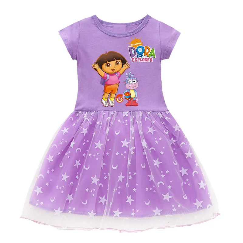 open lace back dress Girl's Dress Dora The Explorer, Birthday Party 7 US Numeric main image 0