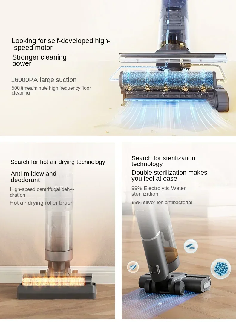 DREAME H11ProPlus Floor Washing Machine Drag-suction Machine Household Appliances Hot Drying Sterilizing Cleaner