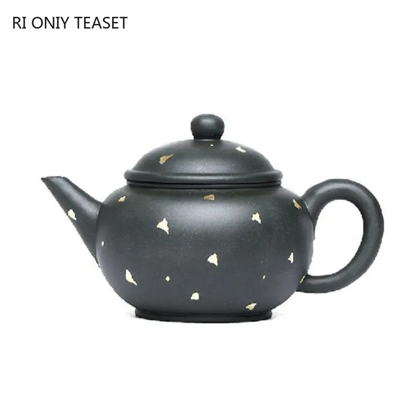 

200ml Yixing Famous Purple Clay Teapot Handmade Tea Pot Raw Ore Green Mud Beauty Kettle Chinese Authentic Zisha Tea Set Gifts