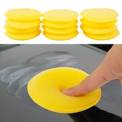 12-36Pcs Car Round Polishing Pad Waxing Sponge Car Foam Sponge Wax Applicator Car Detailing Tool Auto Cleaning Accessories