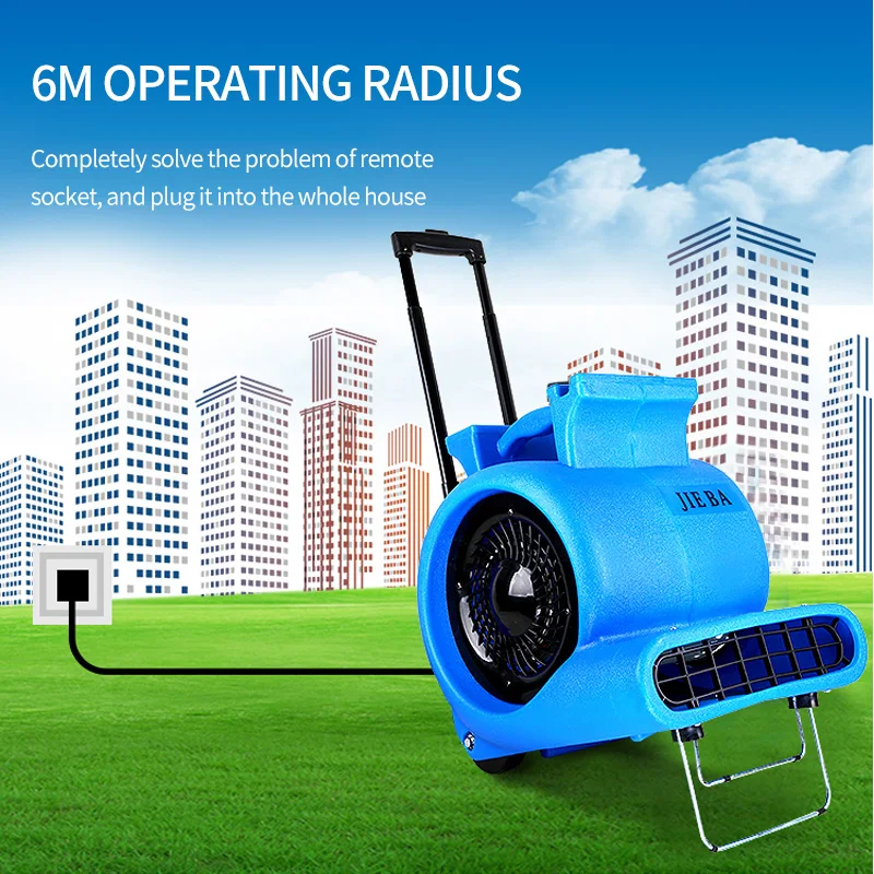 2025 Ventilatore d'aria da pavimento industriale ad alta velocità ad alta potenza elettrico professionale di nuovo stile 850w 3 velocità ad alto flusso