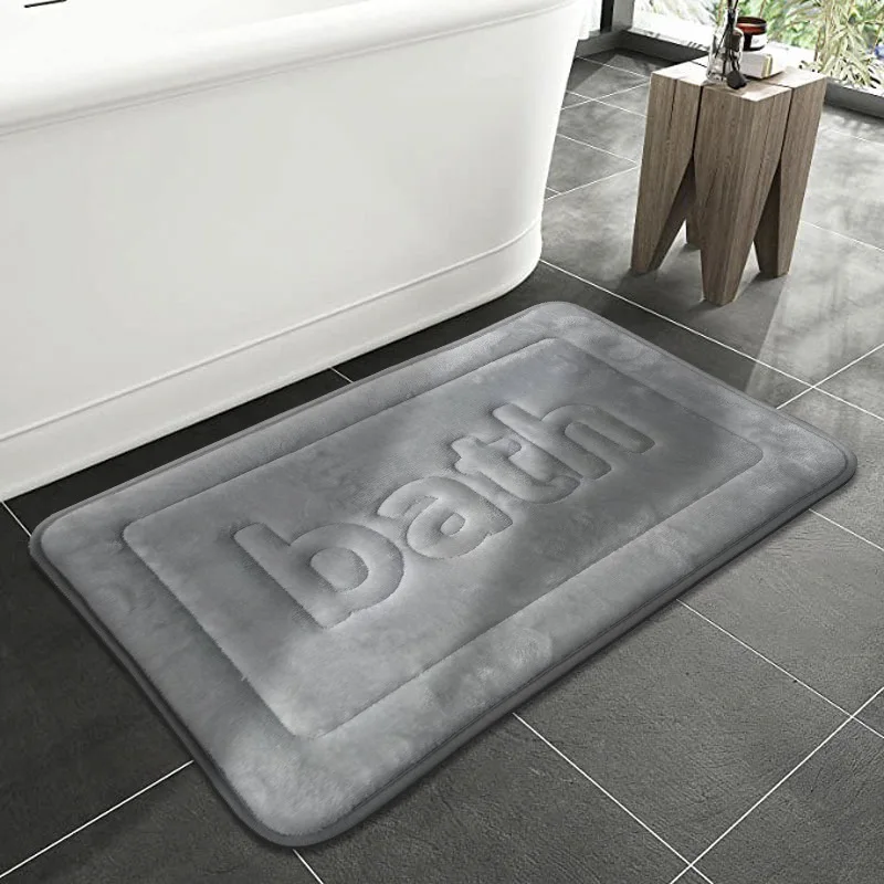 

1PC Super Non-slip Coral Velvet Bathroom Floor Mat Door Mats Super Absorbent Floor Mats Super Absorbent Bathroom Mats Door Mat