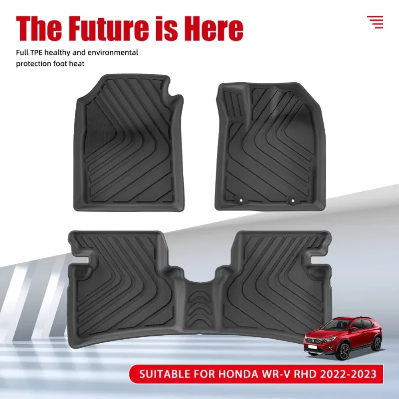 New Product Premium 3D TPE Rear Trunk Mat For Honda WR-V 2022-2023 Waterproof Custom Fit Cargo Liner SUV Accessories