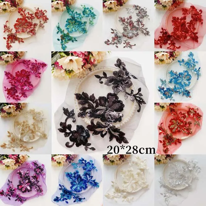 

10Pieces Fashion Patch T-shirt Pants Sequins Patch Sewing Applique Clothes Accessories Decorative High Quality