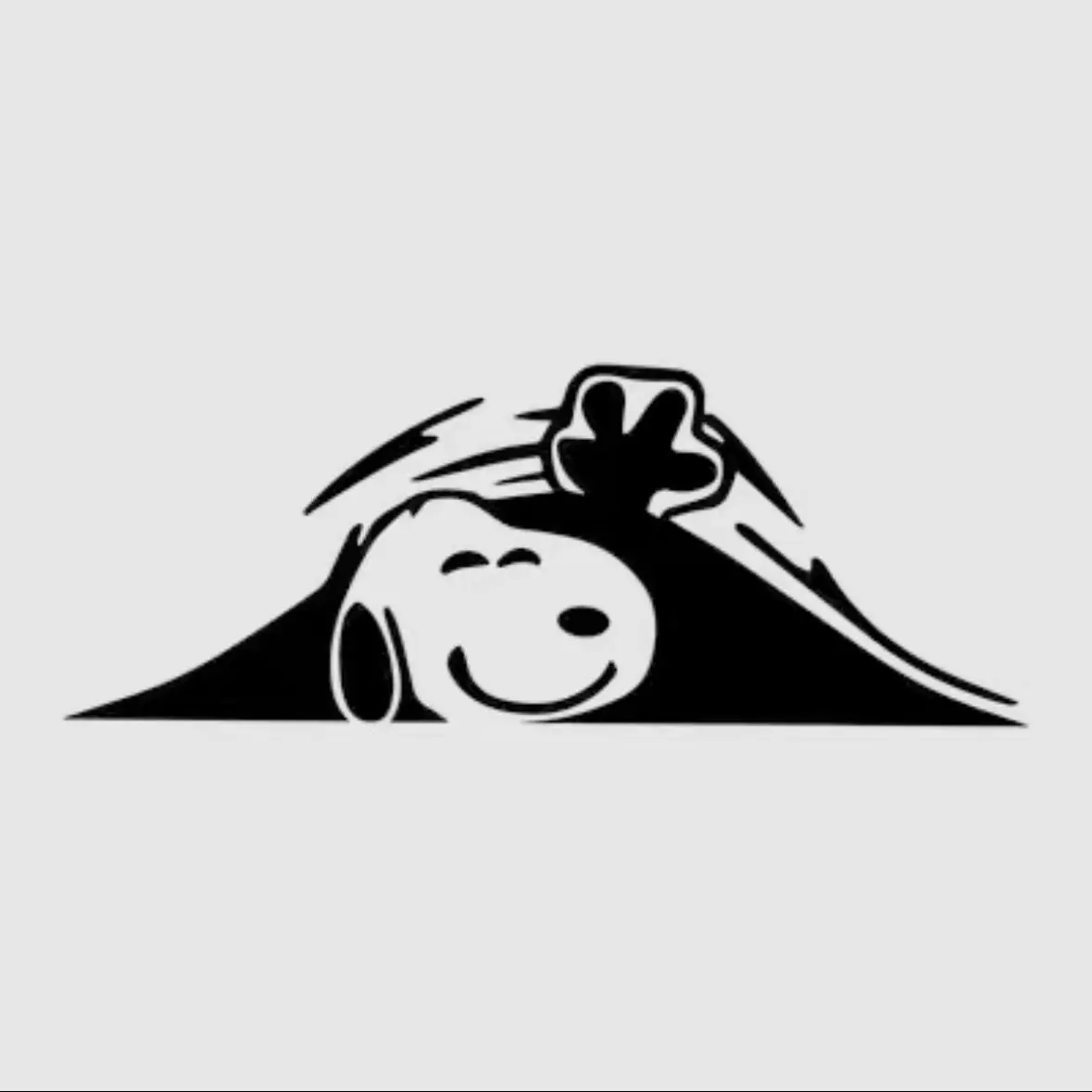Cartoon Snoopy Holographic Anime Stickers Motorcycle Anime Lenticular Car Body Window DIY Decoration Water Proof Sticker view 6