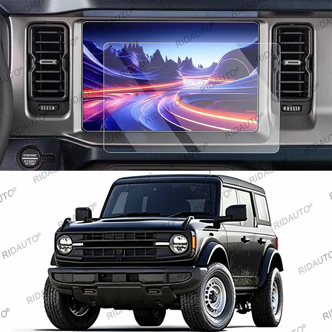 12 Inch Screen Protector For FORD Bronco 2021-2024 9H Tempered Glass Anti Fingerprint Navigation Protective Film Car Accessories