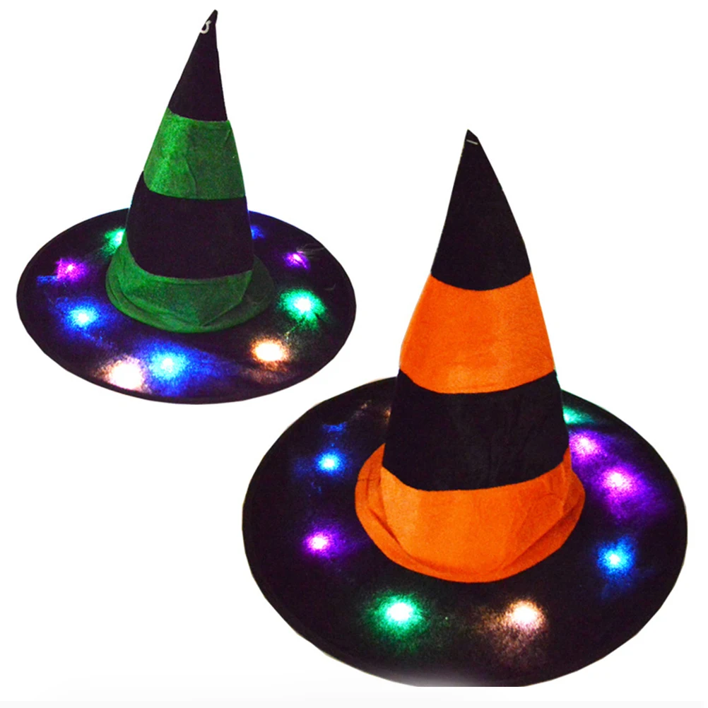 

luminous witch hat Halloween hat party hat luminous hat