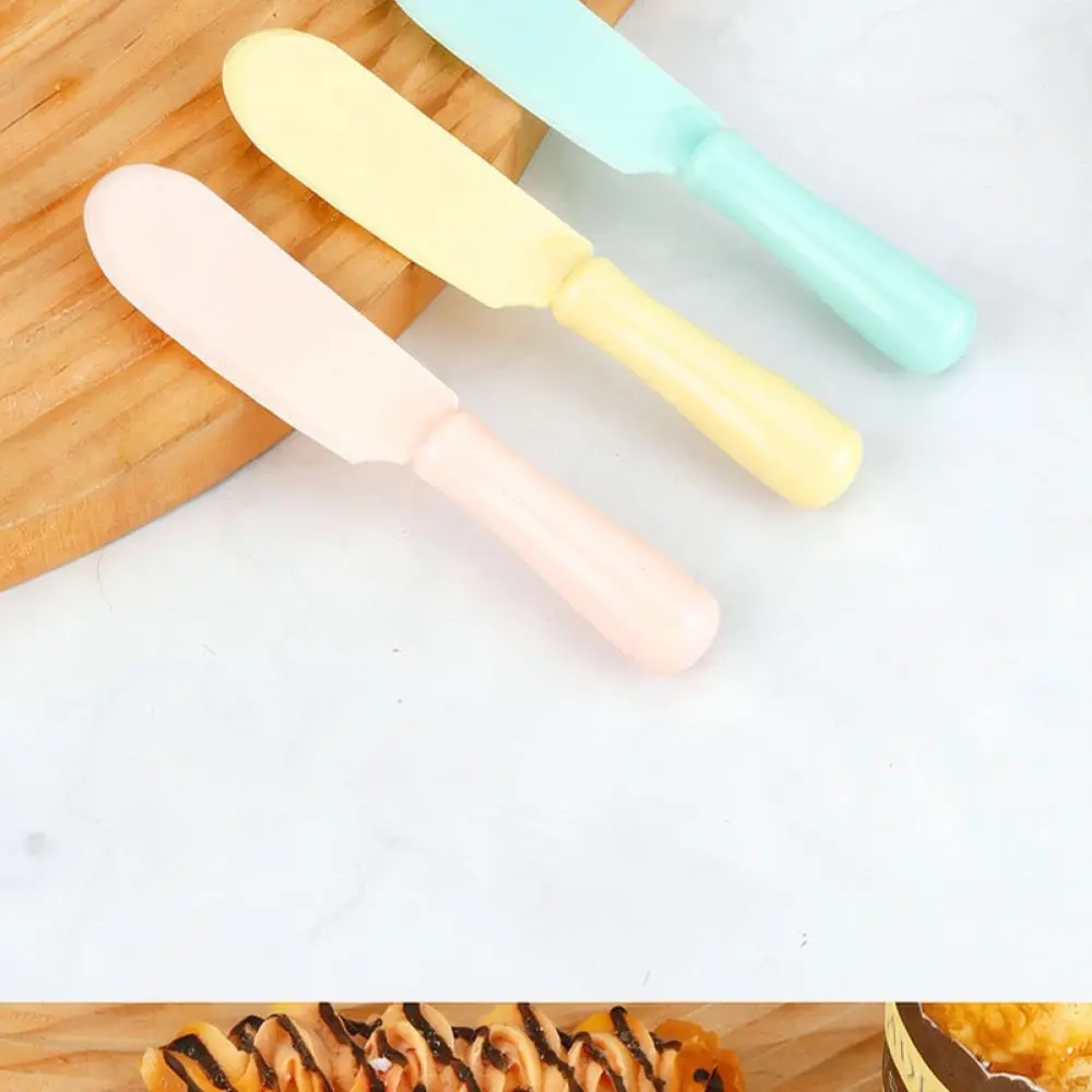 Flexible Silicone Scraper Plastic Butter Cutter Baking Tool Set Kitchen Utensil For Cream Spreading Pastry Making