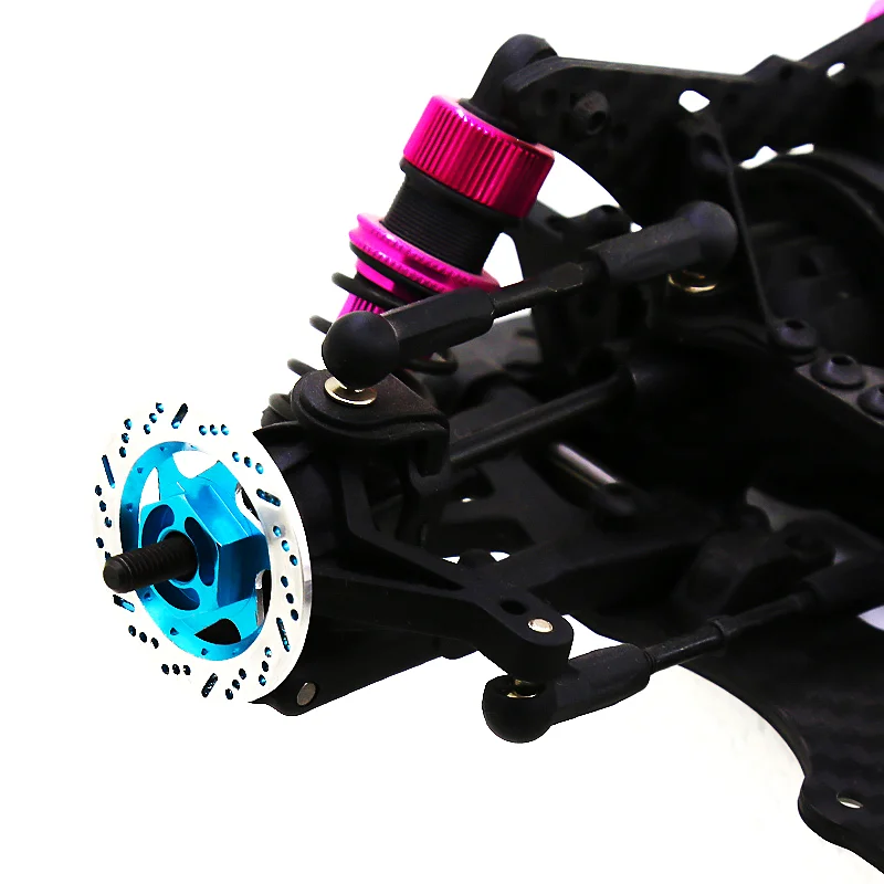 4 pz Disco Freno In Metallo Cerchione Scatola Adattatore Esagonale 12mm Per 1/10 Modelli Sakura D4 Racing Arrampicata RC Auto Pezzi di Ricambio accessori