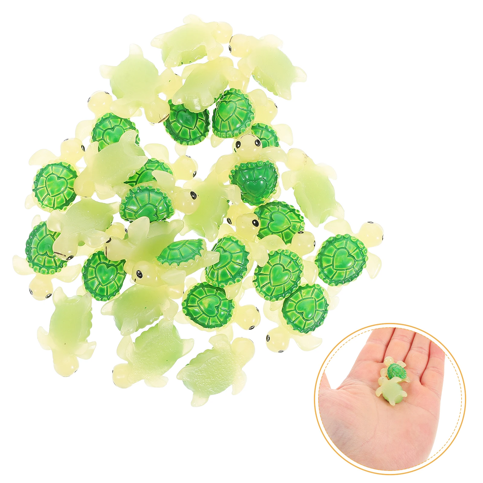 

30 Pcs Miniature Sea Turtle Statue Micro Landscape Ornaments ​​turtle Sculpture