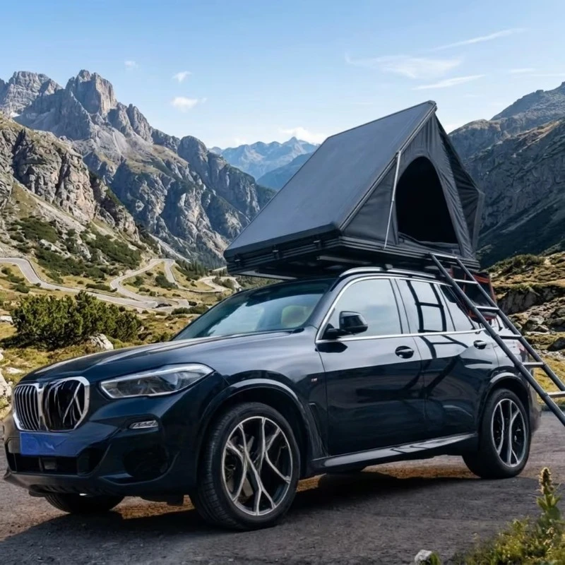 Aluminum Alloy Hard Top Folding Roof Tent, Automatically Unfolds and Is Easy to Install, Large-capacity Roof Tent