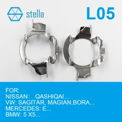Stella 2pcs H7 LED headlight Holders/Adapters Lamp Base for NISSAN QASHIQAI/for VW SAGITAR,MAGIAN,BORA/for Mercedes E/For BMW 5