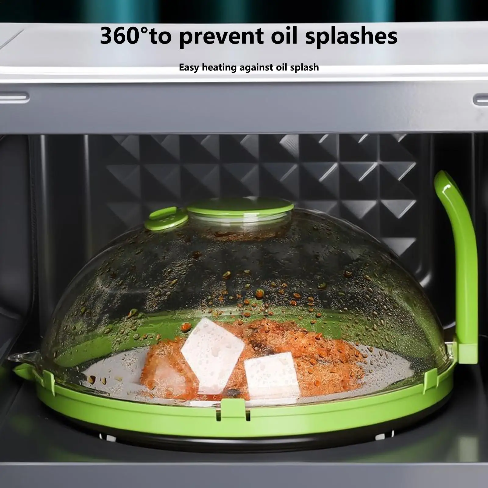 Microwave Plate Cover Reusable Kitchen Vented Lid Microwave Plate Cover Oven Splatter Guard For Heating Steaming Home Office