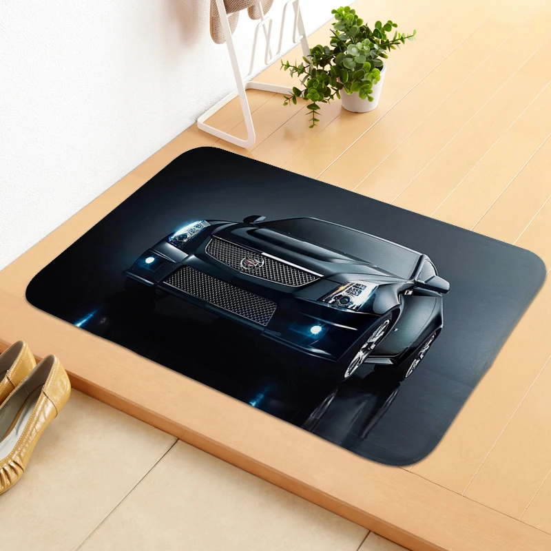 Bathroom Foot Mat C-Cadillacs Carpet Entrance of House Living Room Bedroom Rug Entrance Door Doormat Modern Home Decoration