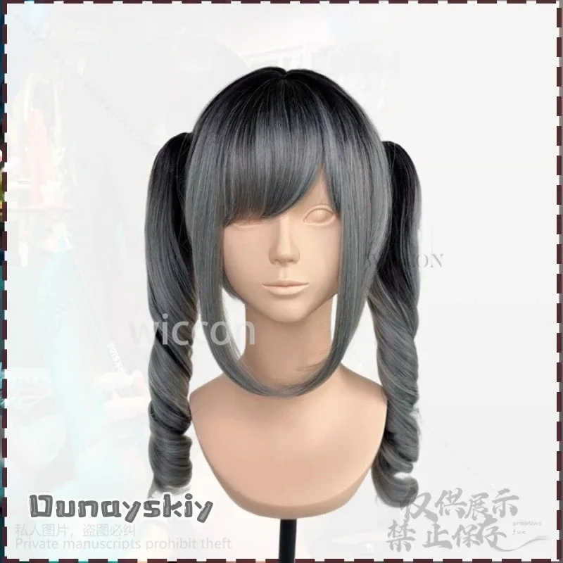 

COSda@Synthetic Wigs Black To Red Gradient Heat Resistant Lovely Cosplay Jirai Kei Girls Anime Y2K Lolita Gothic Halloween Custo