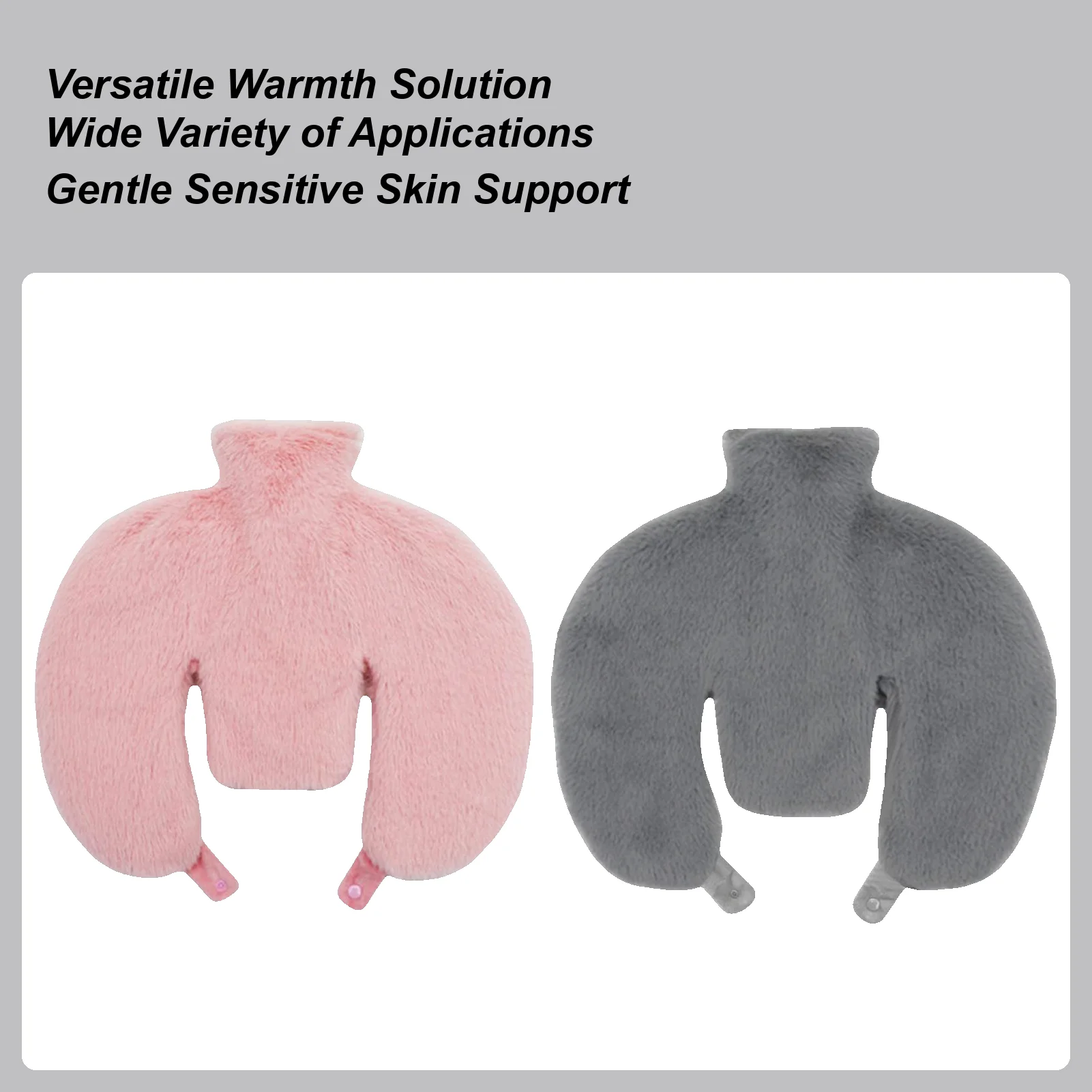 

Water Heating Pad Neck Comfortable Leak-Proof Soft U Shaped Hot Water Bottle Bag For Winter Cold Weather Mom Senior Back