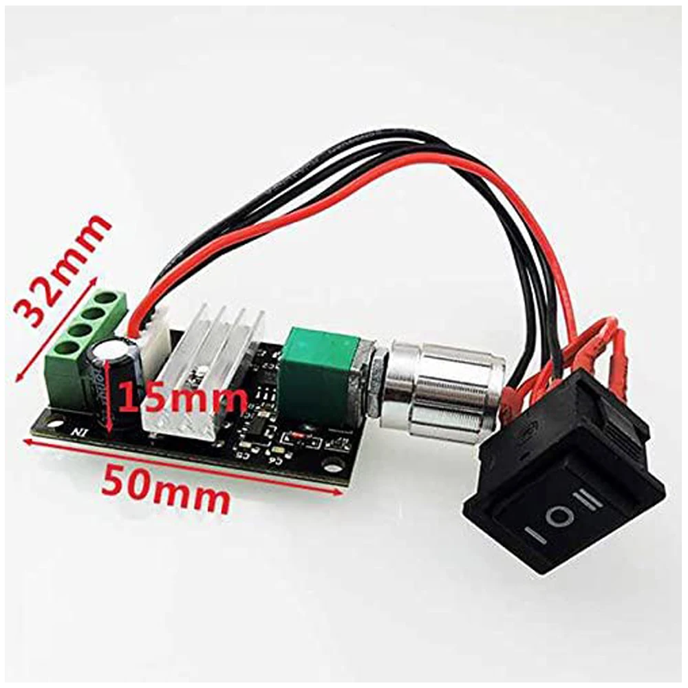 6V 12V 24V 28V 3A 80W DC Motor Speed Controller PWM Speed Adjustable Reversible Switch 1203BB DC Motor Driver Reversing