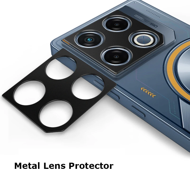 For Infinix GT 20 Pro Luxury Camera Guard Circle Metal Lens Case Cover Bumper Ring Protector