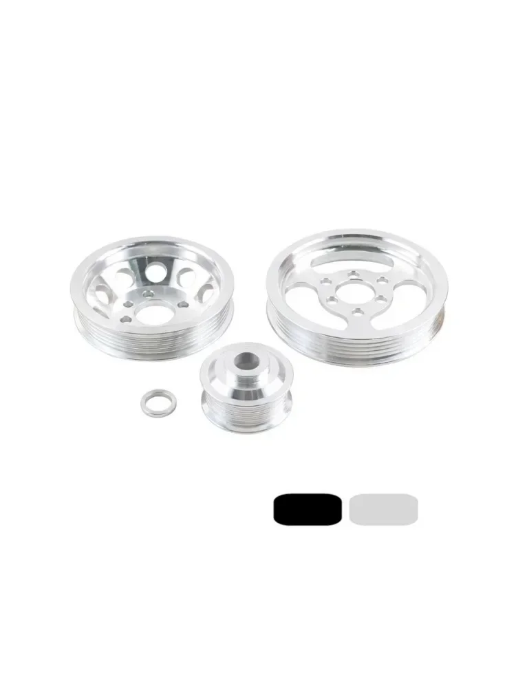 Set 3 stücke Auto Tragen Teile Billet Aluminium Kurbelwelle Kurbel Pulley Für VW Golf GTI Jetta Bettle 99-05 1,8 T 2,0 L 20 V