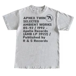 Aphex Twin Ambience Records Grey T Shirt