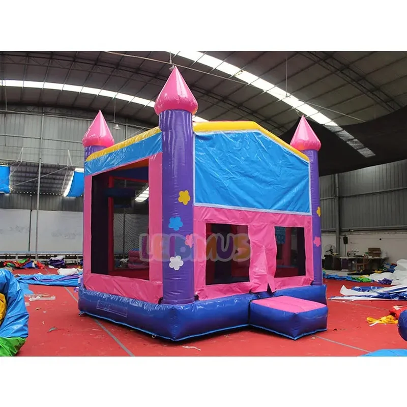 PVC Purple Inflatable Castle Commercial Outdoor Kids Jumping Bouncy Park House Bouncing Jumper Inflatable Castle Bouncer
