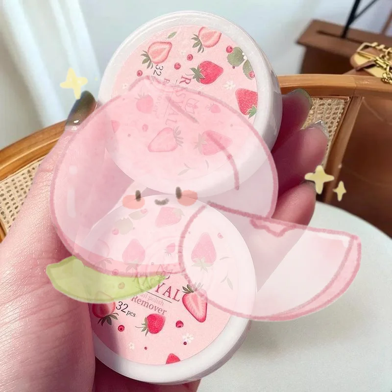 32 pz/scatola Forniture per la rimozione delle unghie usa e getta Naturale Sicuro Smalto per unghie Colla Rimozione Asciugamano Pezzo per unghie Strumenti per manicure