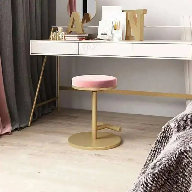 Office Luxury Pink Dining Velvet Chairs Modern Gold Ergonomic Dining Room Chairs Bedroom Balcony Metal Sandalye Furniture XY50DC