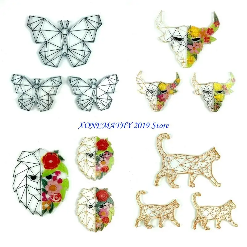 F42F قالب سيليكون قوي سهل الإصدار على شكل حيوان جميل ملحق محمول للأكواب ذاتية الصنع والمشروعات المنزلية المزخرفة #3