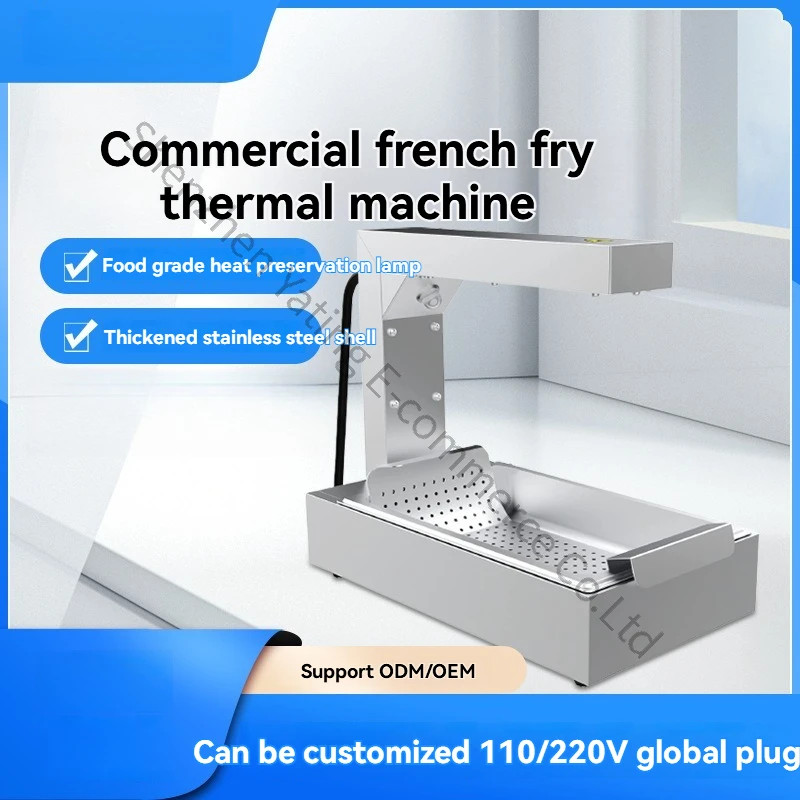 Commercial French Fries Workbench Stainless Steel Fried Food Customized Insulation Spotlight Workstation Chicken and Bench