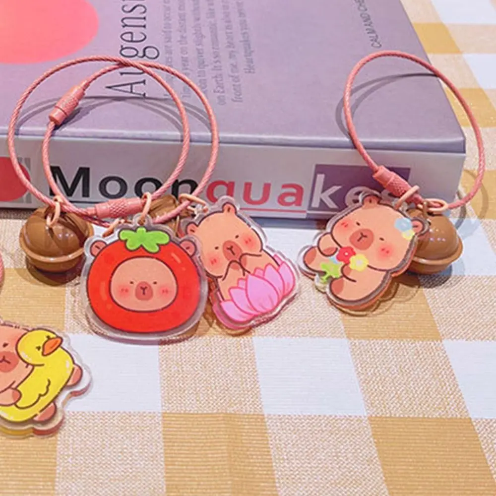 

Acrylic Capybara Acrylic Keychain Cute Creative Cute Kapibara Keyring Capybara Funny Capibara Bag Hanging Car Key Pendant