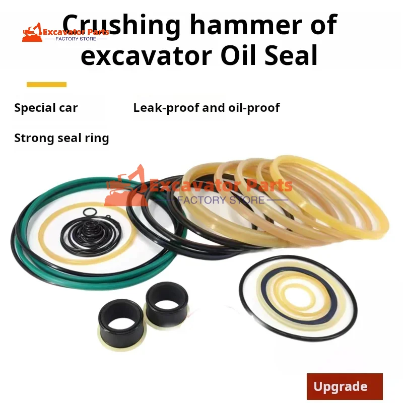 For 53 68 75 100 135 140 155 165 Cannon crushing hammer Oil sealing repair kit seal ring Excavator Parts