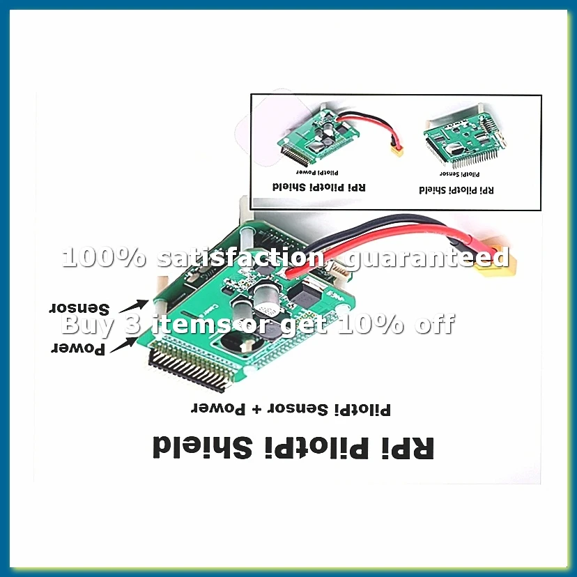 RPi PilotPi Shield Flight Control PX4 Firmware Sensor & Power for 32 Bit Autopilot Copter Plane-A32R