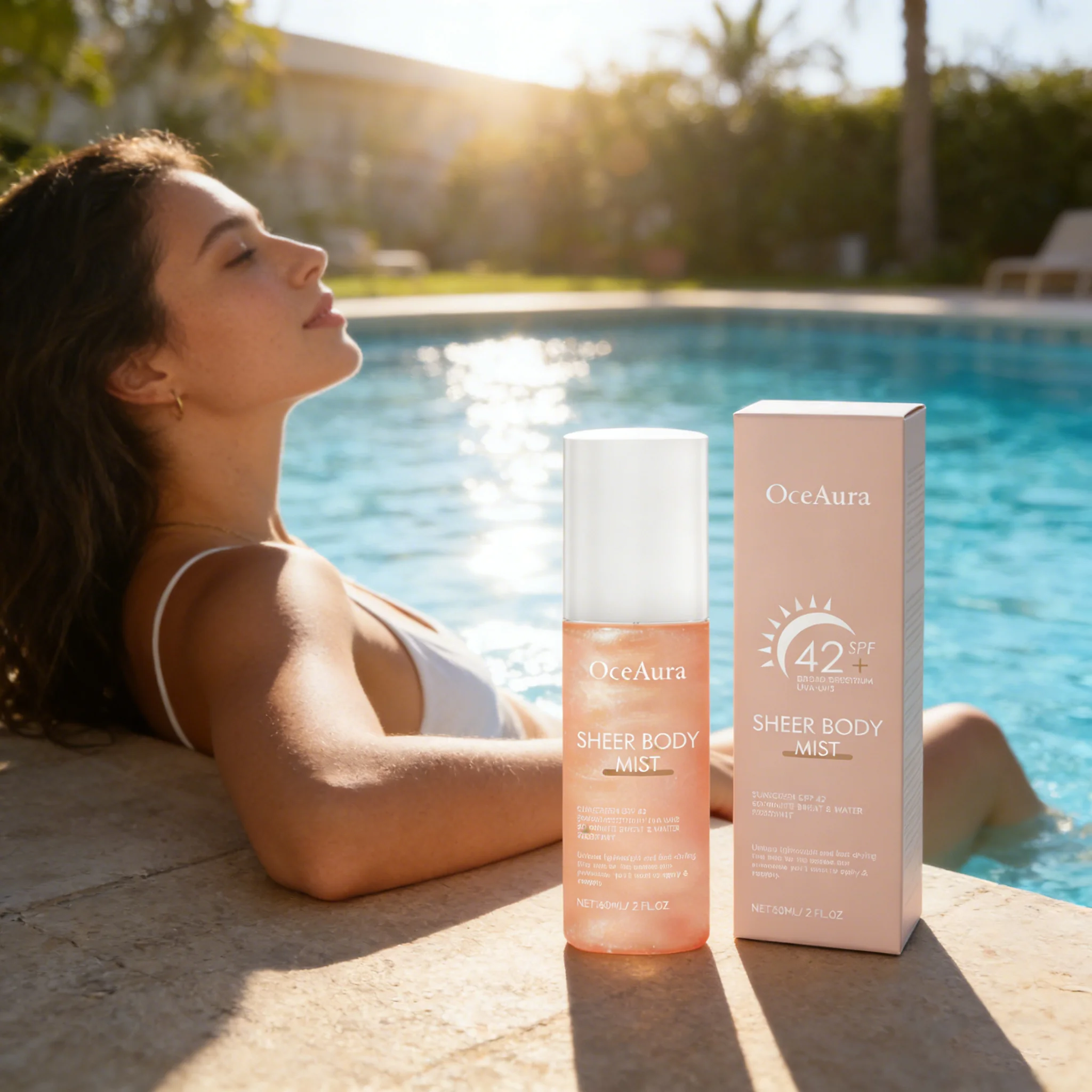 OCEAURA 50+ Facial Sunscreen Centella Protector Solar Sunblock Skin Whitening Cream Moisturizing Protector Care Body Sunscreen