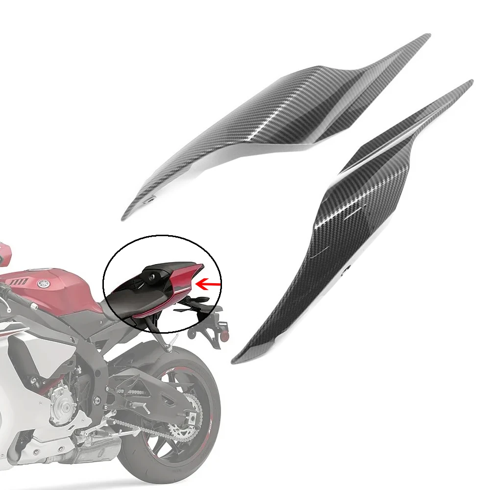 

Motorcycle Carbon Fiber Rear Seat Side Panels Bodywork Fairing Cover Rear Tail Side Panel For YAMAHA YZF R1 R1M R1S 2015-2019