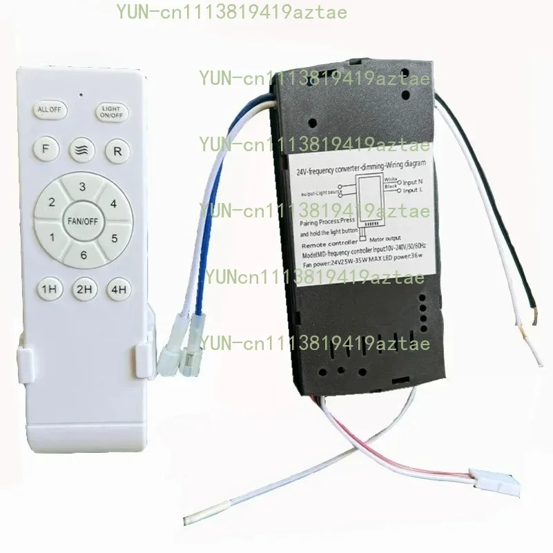DC Ceiling Fan Light Remote Control Kit 6 Speed Universal Intelligent Frequency Converter 90-265V Wide Voltage