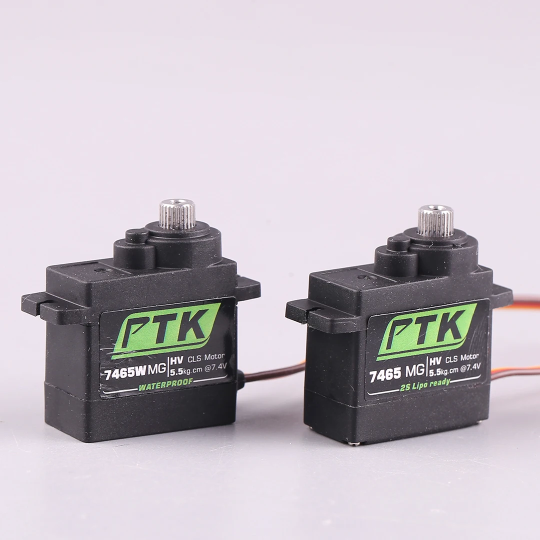 PTK 7462W MG 9g Micro Servo résistant à l'eau 4KG engrenage métallique haute tension pour hélicoptère RC avion à voilure fixe voiture Robot 180 °