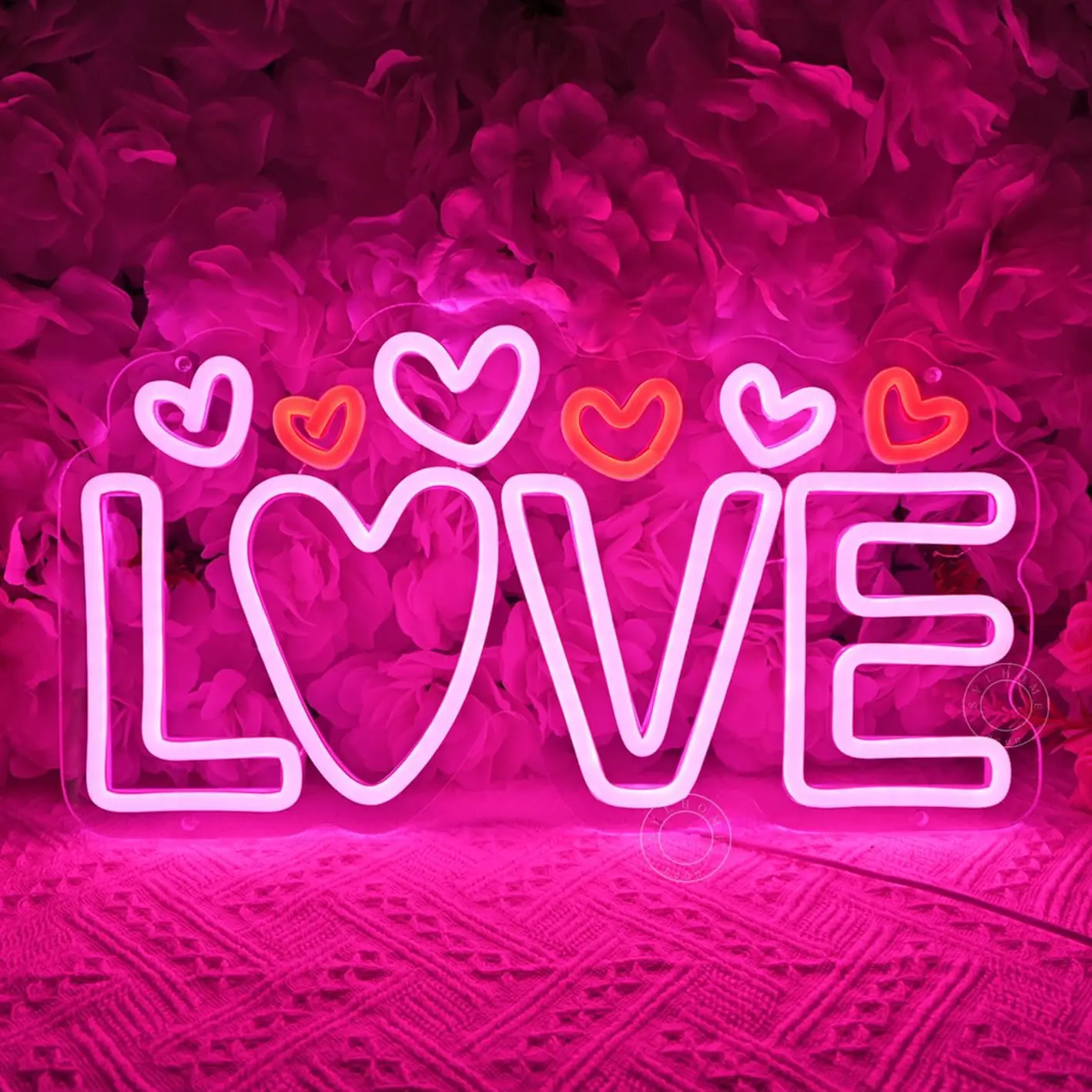 Love Led Neon Light Sign Wedding Backgroud Decor LED Neon Light USB Powered Dimmable for Proposal Valentine's Day Bedroom Decor