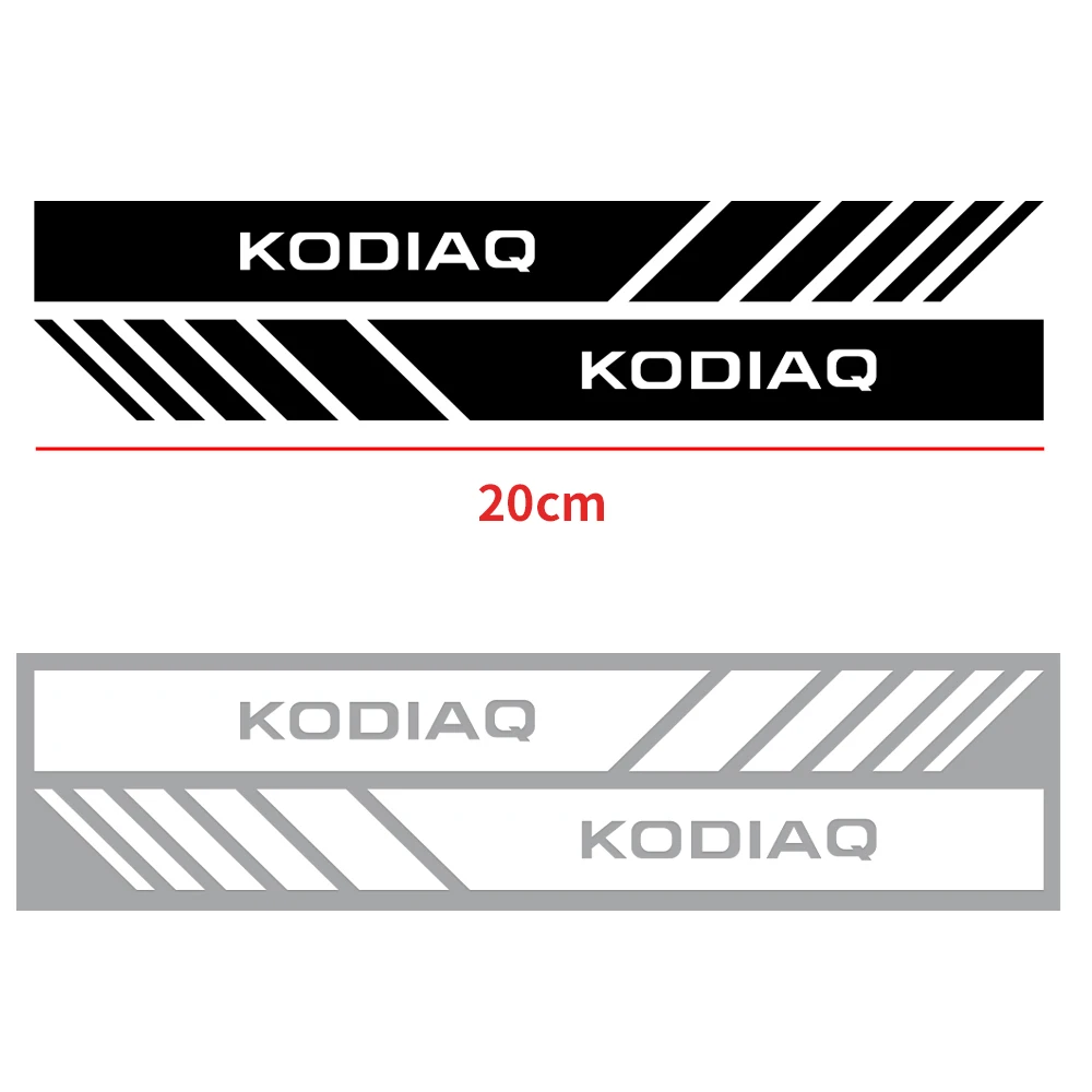 2PCS Car Body Side Rear View Mirror Stripes Badges Sticker Decals For Skoda Rapid Fabia 1 2 Octavia 2 A5 A4 Roomster Yeti Superb