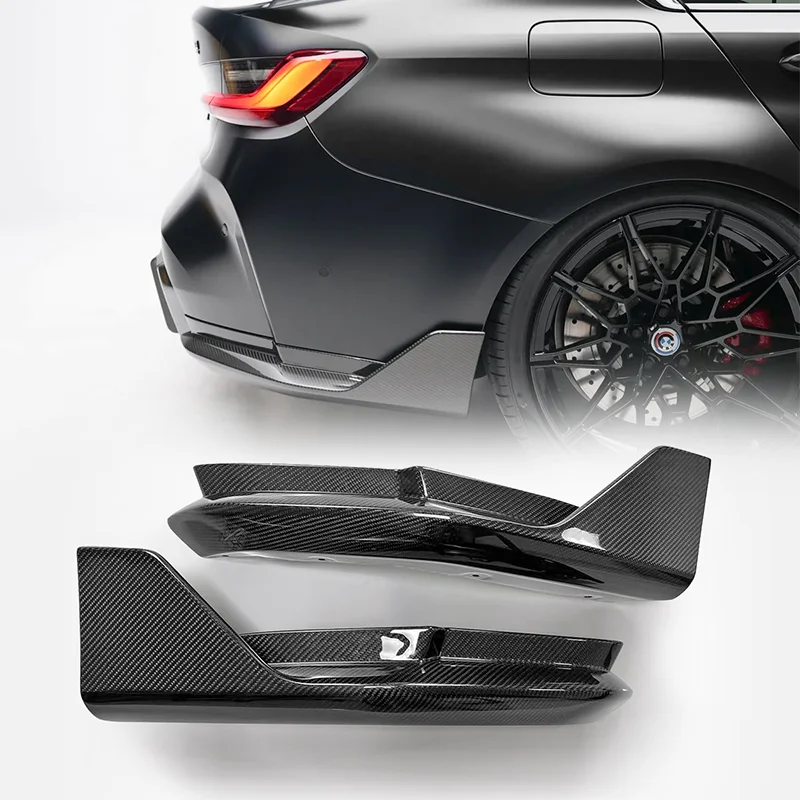 

Для BMW M3 G80 Sedan Pre-preg Carbon MP Тип Задний бампер Боковой разветвитель Пара, гоночная аэросистема