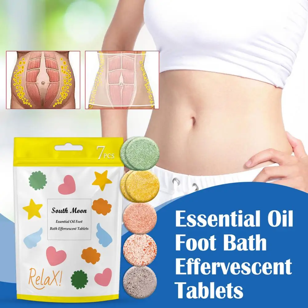 Foot Effervescent Tablets Powder Foot Bath Tablets Unisex Slimming  Useful Multipurpose Weight Loss Foot Tablets