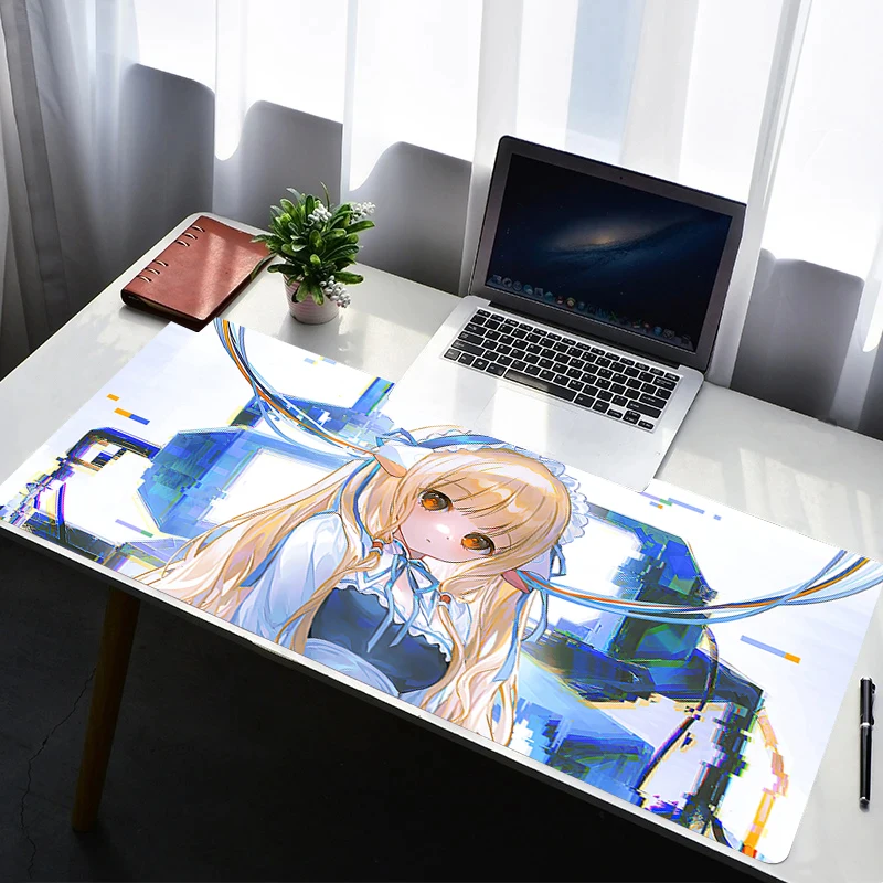 Mouse Pad PC Non Slip Rubber HD Mousepad Laptop Gamer Cabinet Keyboard Pad Office Computer Gaming Desk C-chobits Chii Mouse Mat