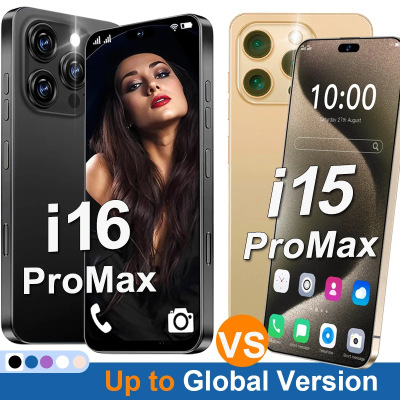 Unlock i16ProMax Vs i15ProMax Smartphone for Android,6.9