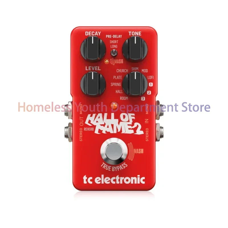 TC HALL OF FAME 2 Iconic Reverb Pedal True Bypass Allows Clarity And Zero High-End Loss