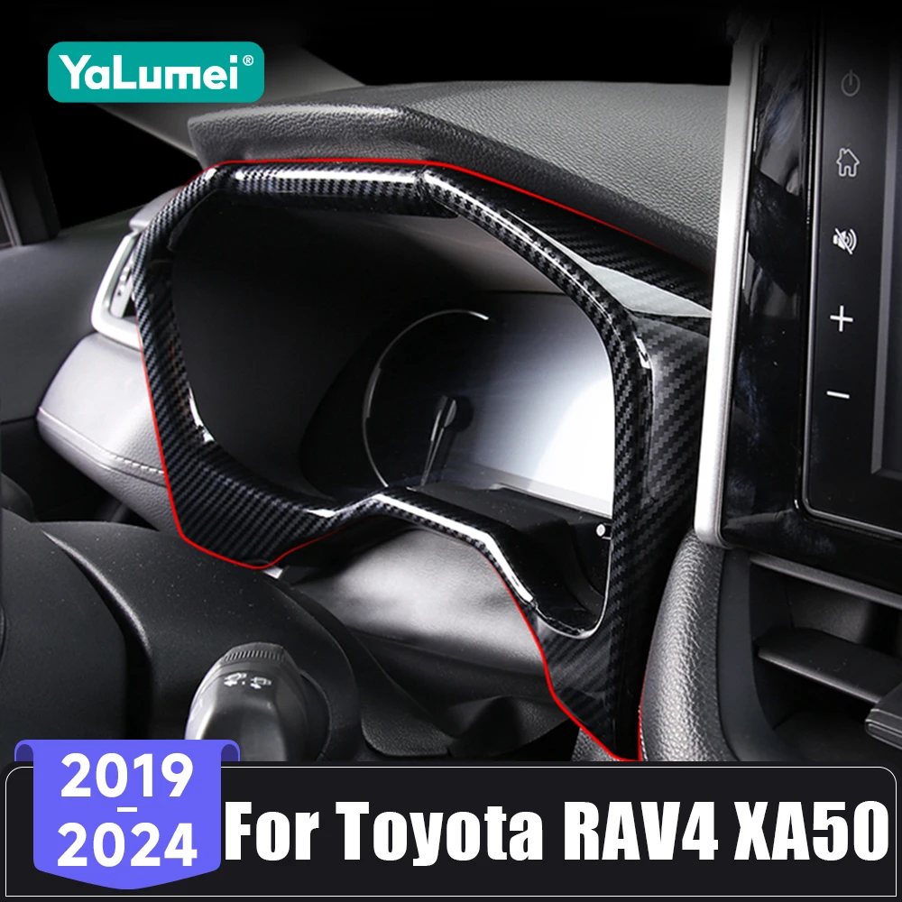 Für Toyota RAV4 XA50 RAV4 Hybrid 2019 2020 2021 2022 2023 2024 Auto Dashboard Display Meter Ring Abdeckung Tacho Gauge trim