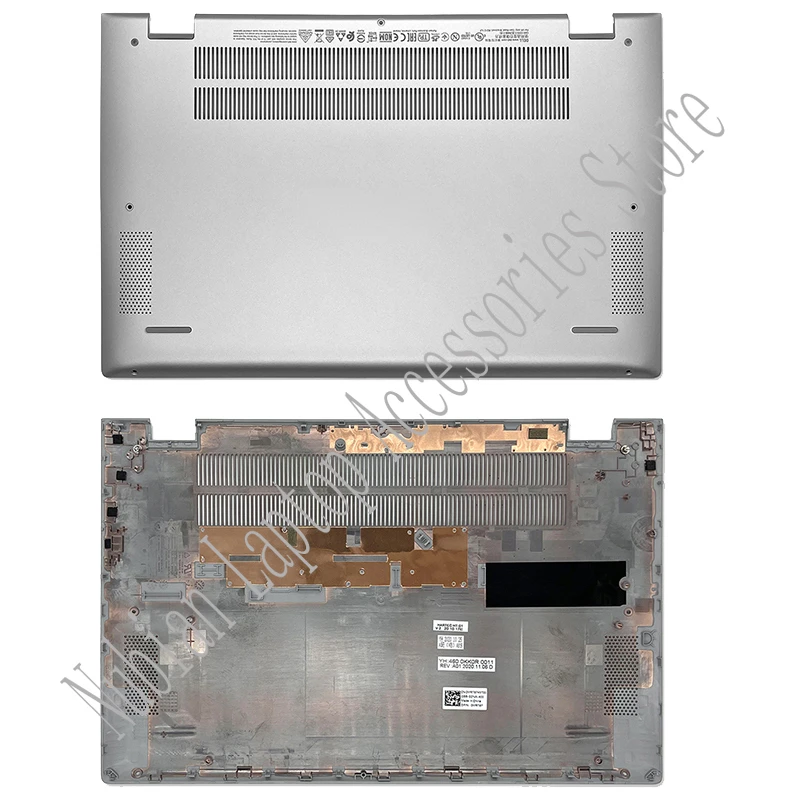 Imagem -05 - Tampa Traseira Lcd para Dell Inspiron 14 5401 5402 5405 Novo Case de Fundo Prata Dobradiças Superiores 0wk1kg