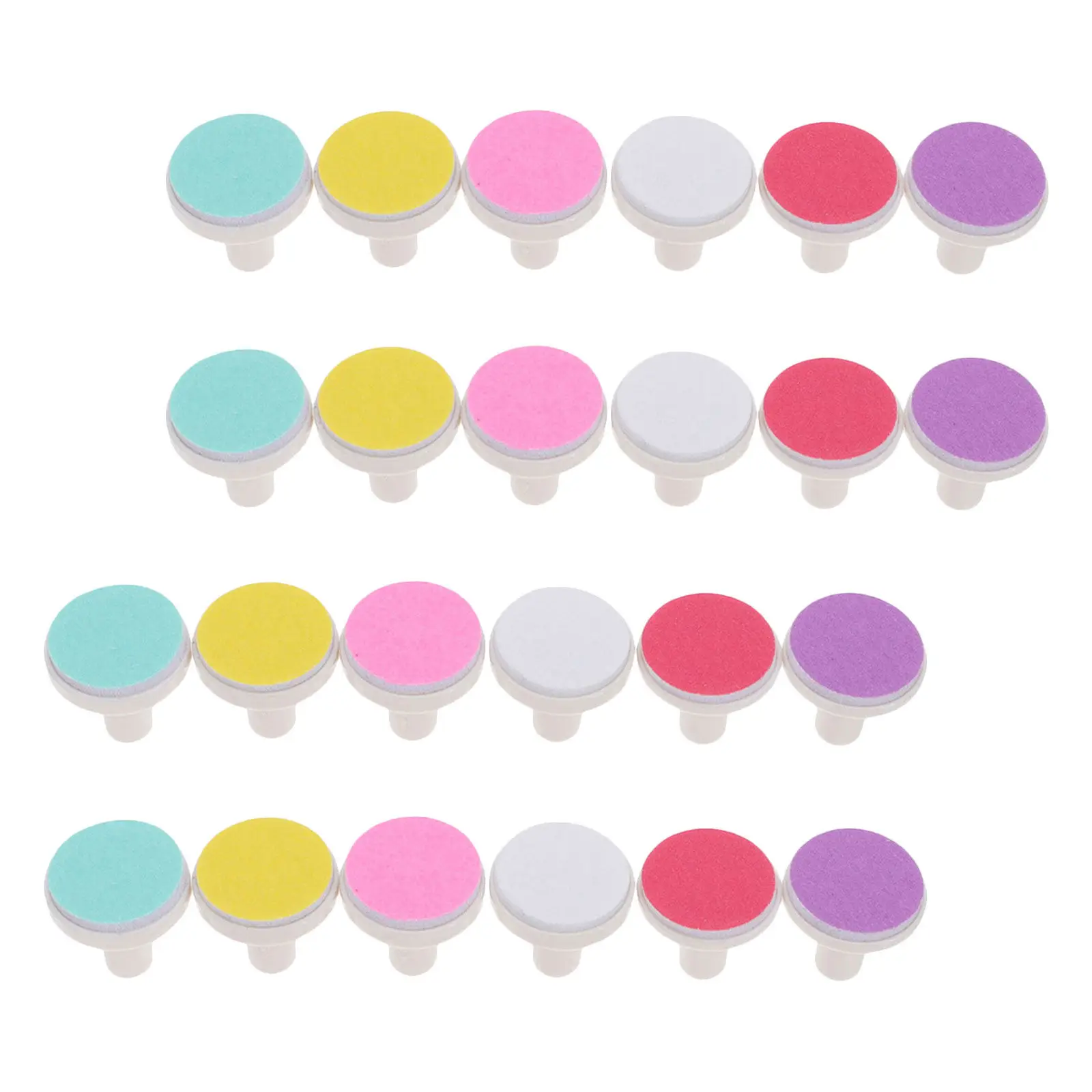 24Pcs Electric Nail Trimmer Replacement Pads Ultra Quiet Nail Buffer Pads for Infants Safe Fingernail