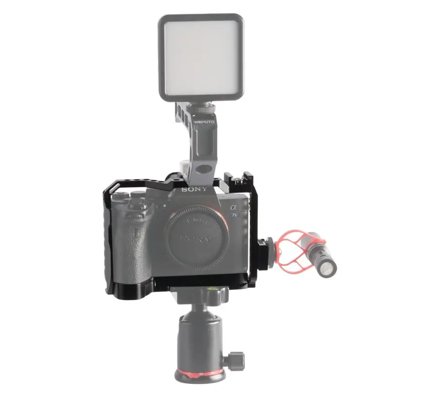 Gaiola da câmera de wepoto para sony alpha 7s iii/a7s iii/a7s3-1002